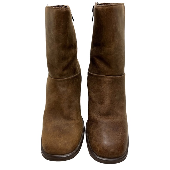 DIANE HARVEY HD2 Studio Brown Genuine Leather JUDITH Ankle Boots Booties sz 8 M - Picture 3 of 16